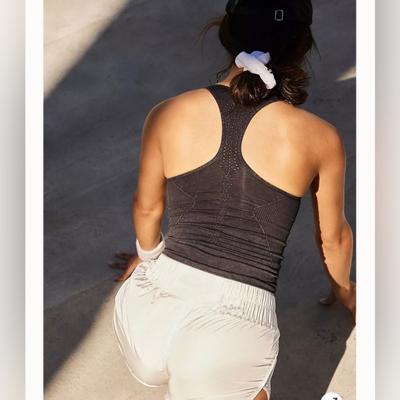 Free People Tops - Free People | NWOT Good Karma Long Tank- washed black